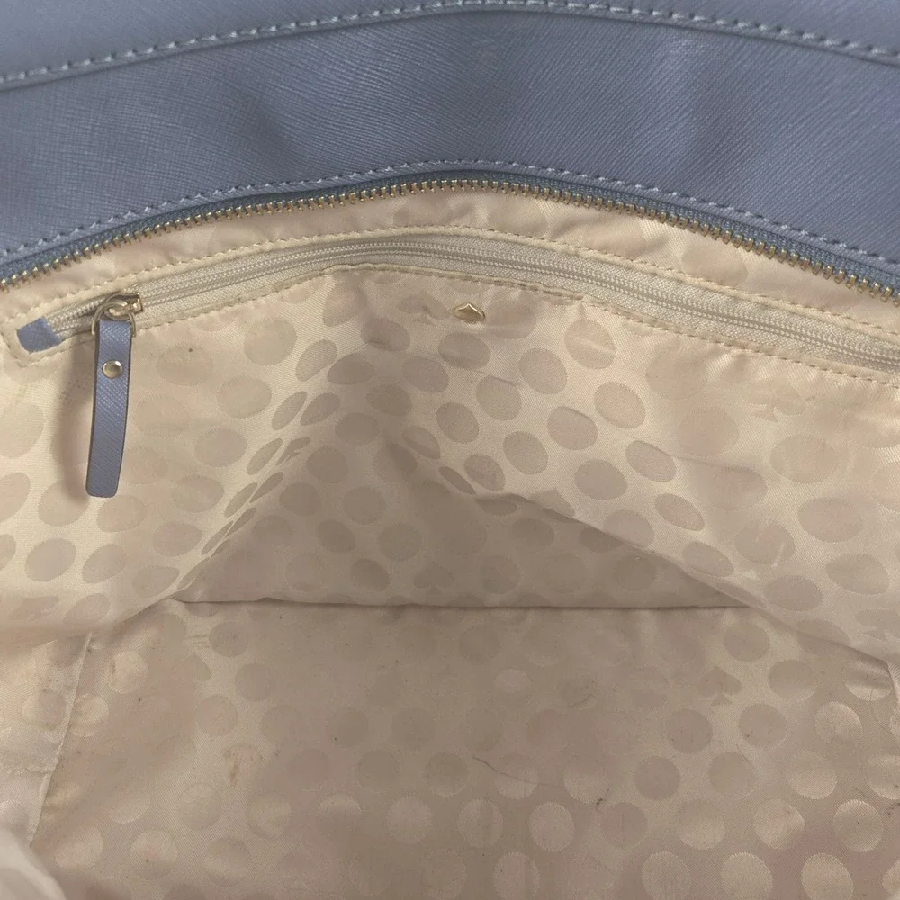 Kate Spade Tote Bag Women Large Blue Saffiano Leather Shoulder Bag Designer